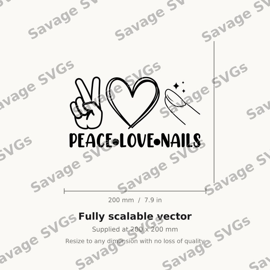 Peace Love Nails