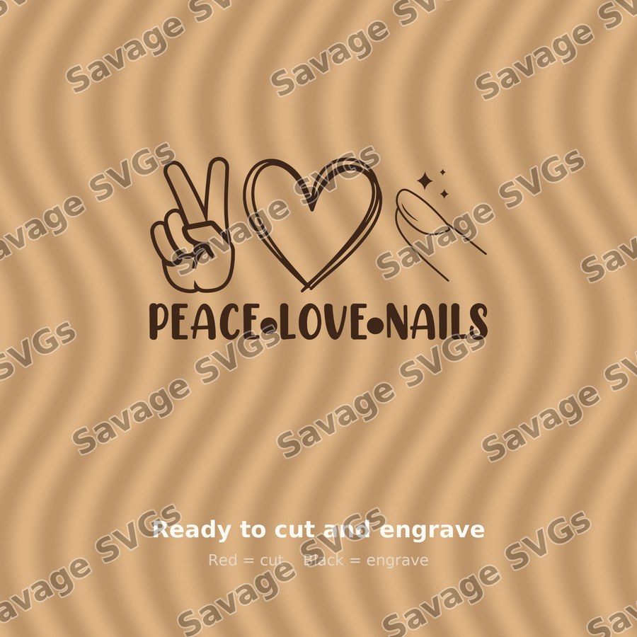 Peace Love Nails