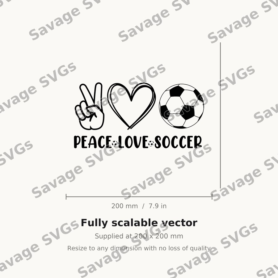 Peace Love Soccer