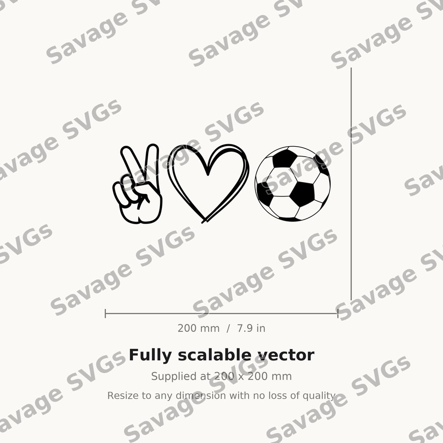Peace Love Soccer