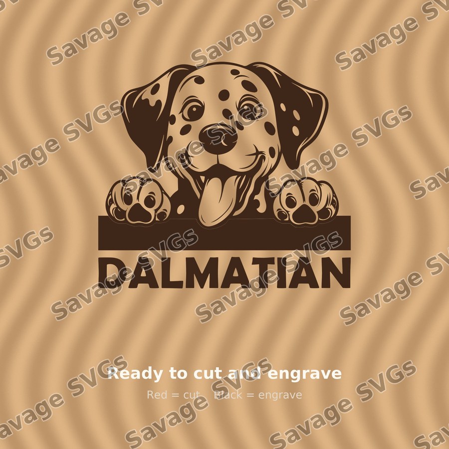 Peeking Dalmatian Puppy