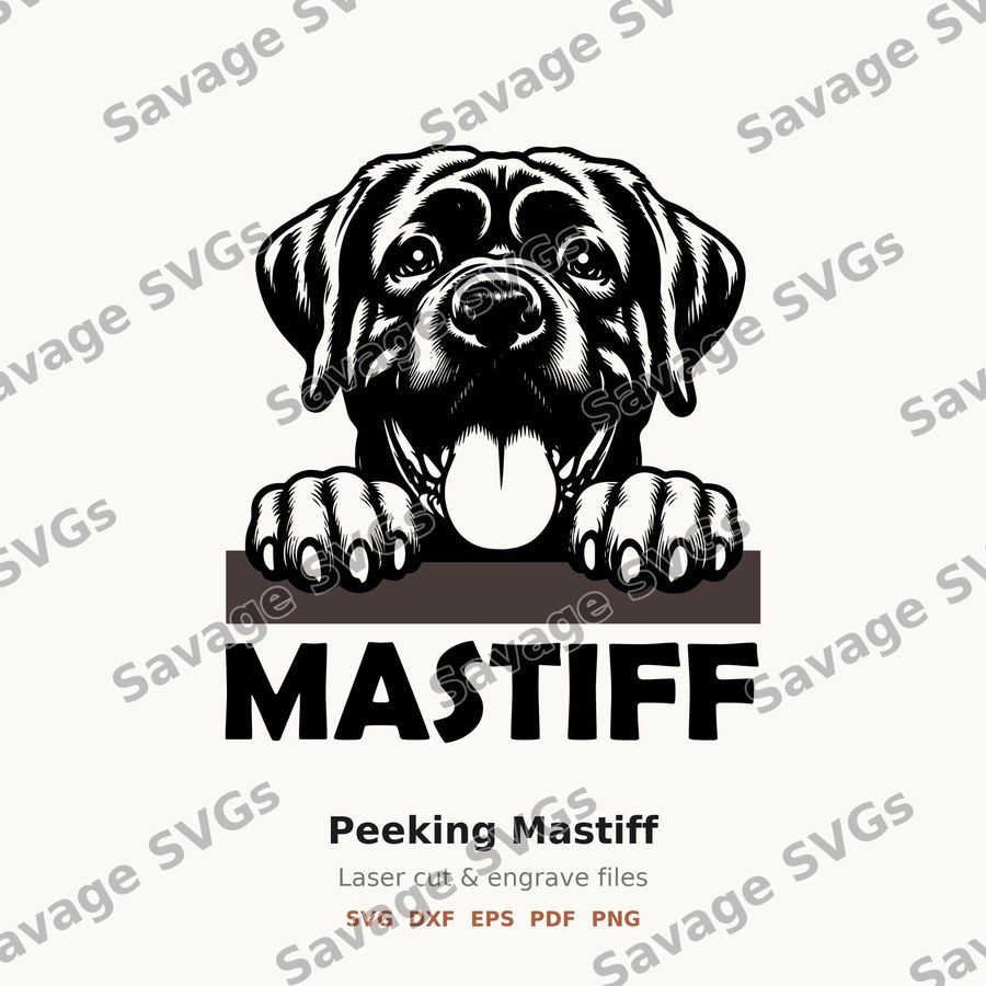 Peeking Mastiff