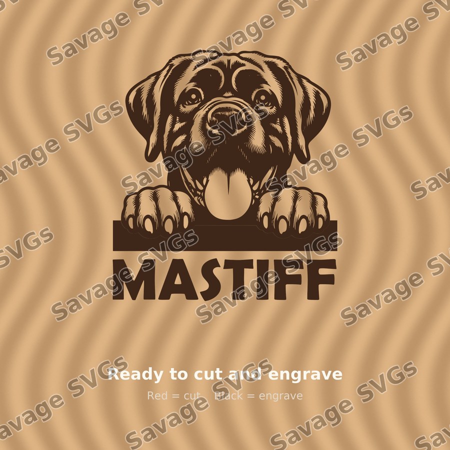 Peeking Mastiff