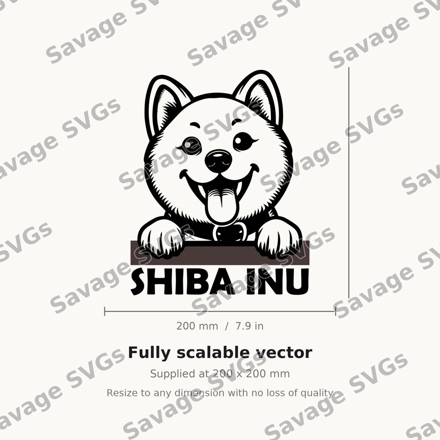 Peeking Shiba Inu