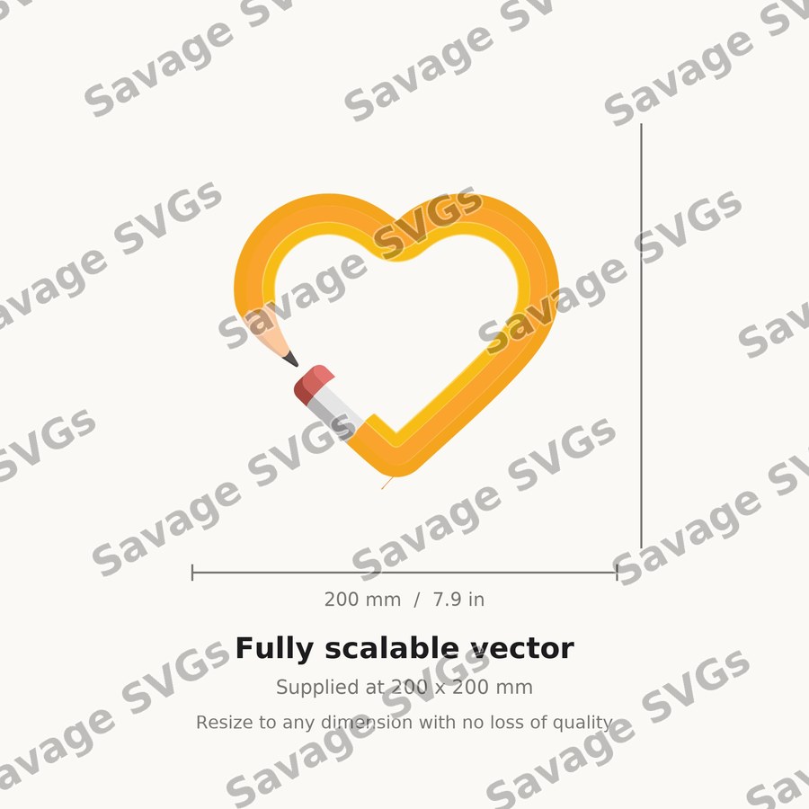 Pencil Heart