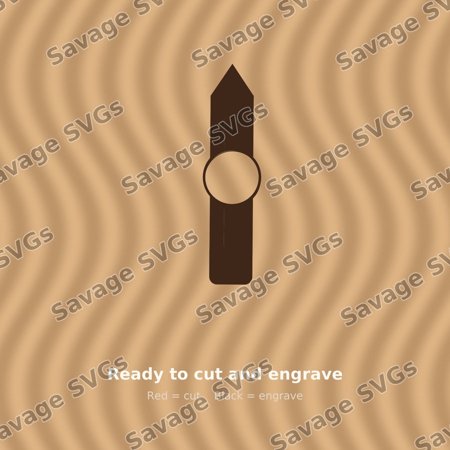 Pencil With Blank Circle