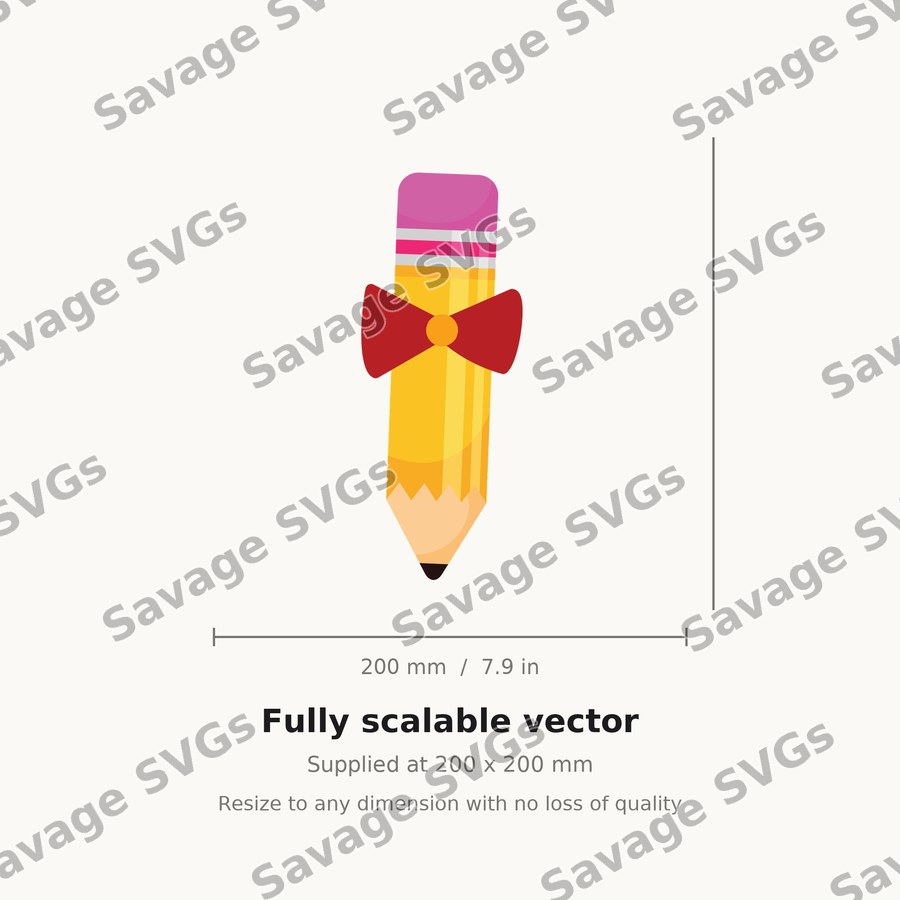 Pencil With Bow Tie