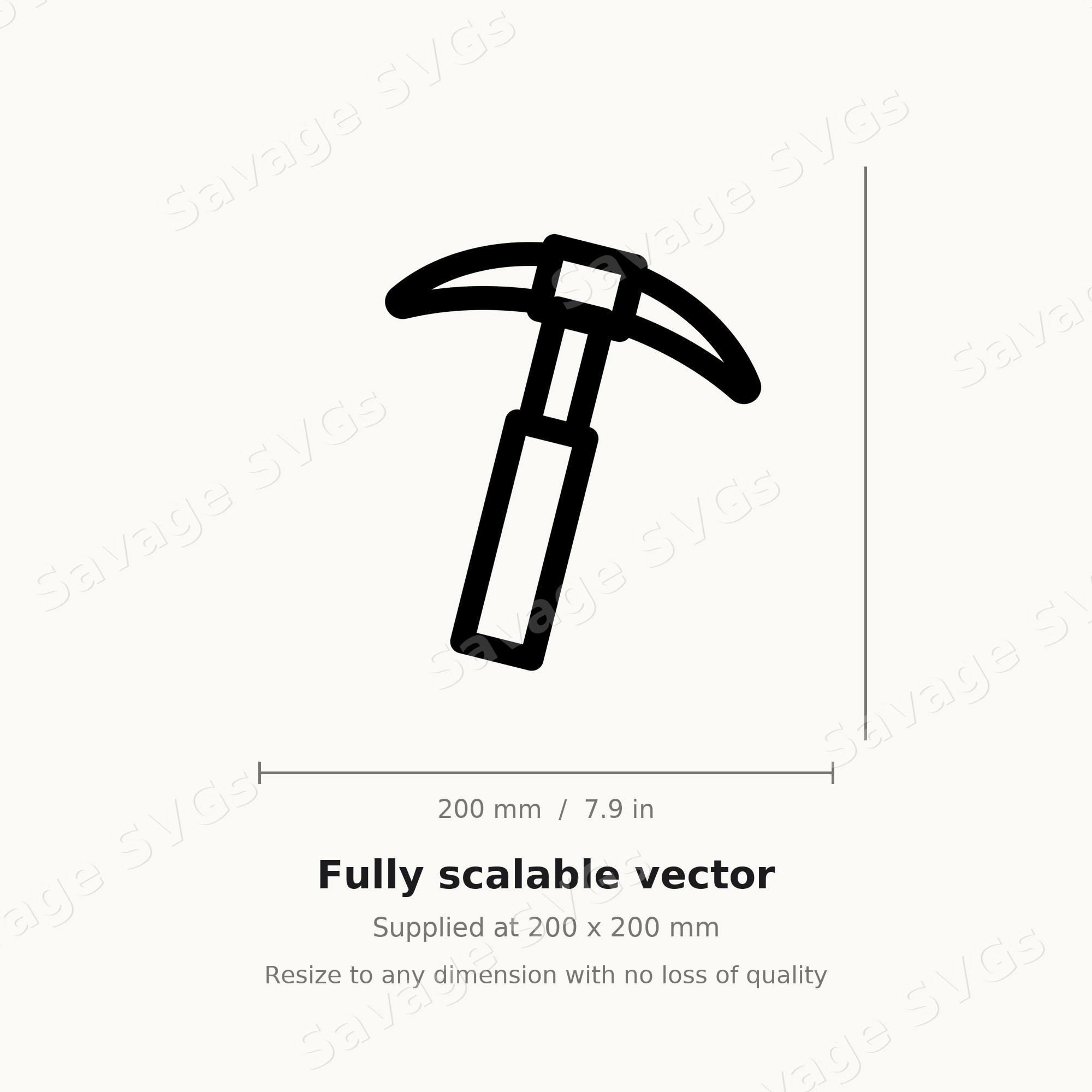 Pickaxe Outline