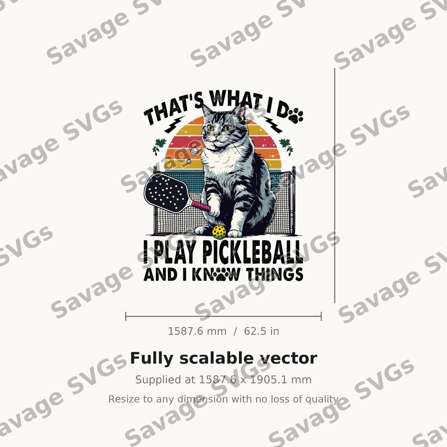Pickleball Cat Quote