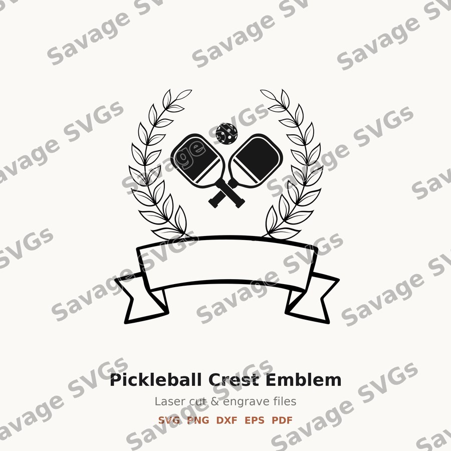 Pickleball Crest Emblem