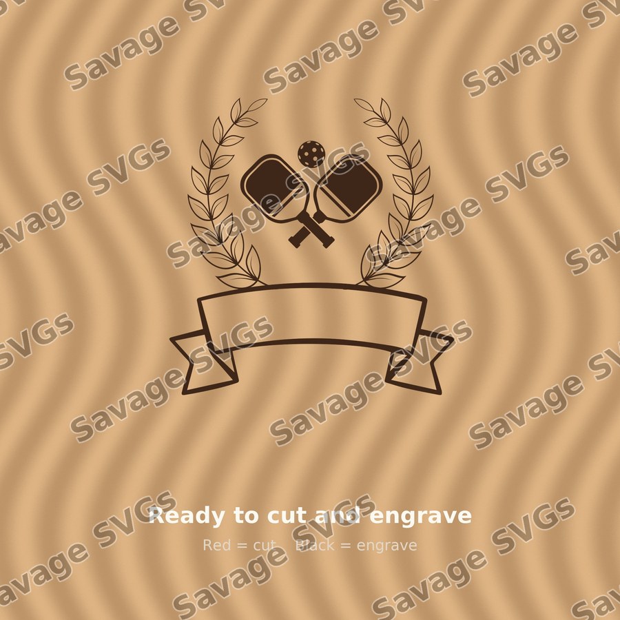 Pickleball Crest Emblem