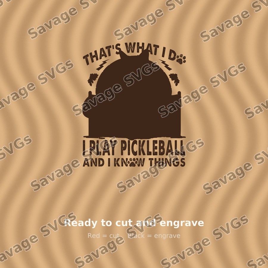 Pickleball Playing Cat