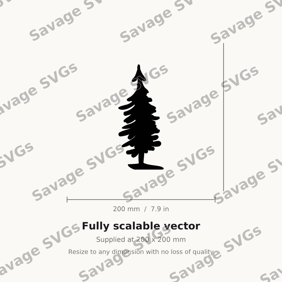 Pine Tree Silhouette