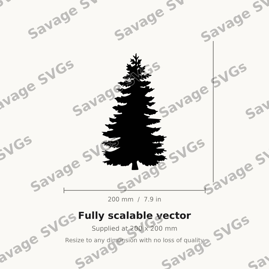 Pine Tree Silhouette
