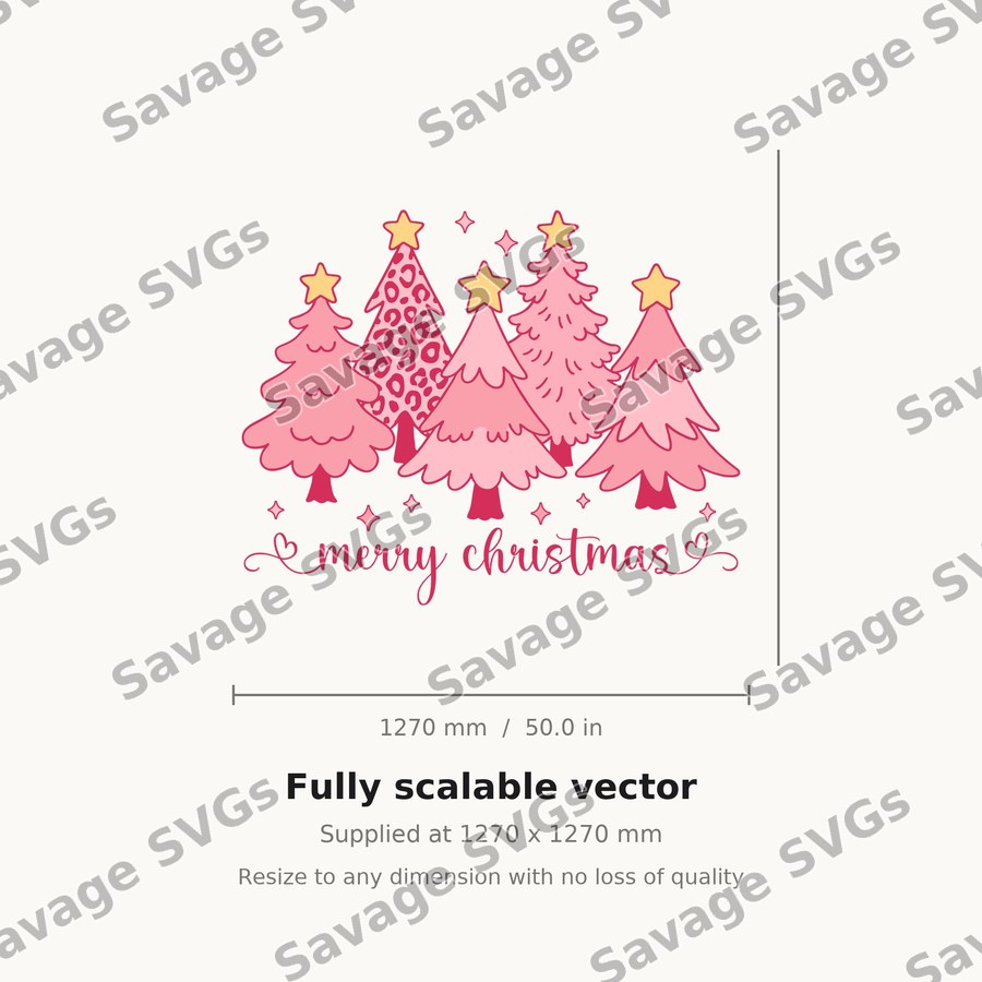 Pink Christmas Trees