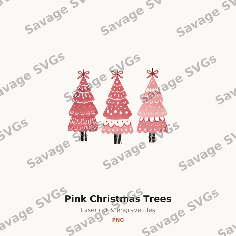 Pink Christmas Trees