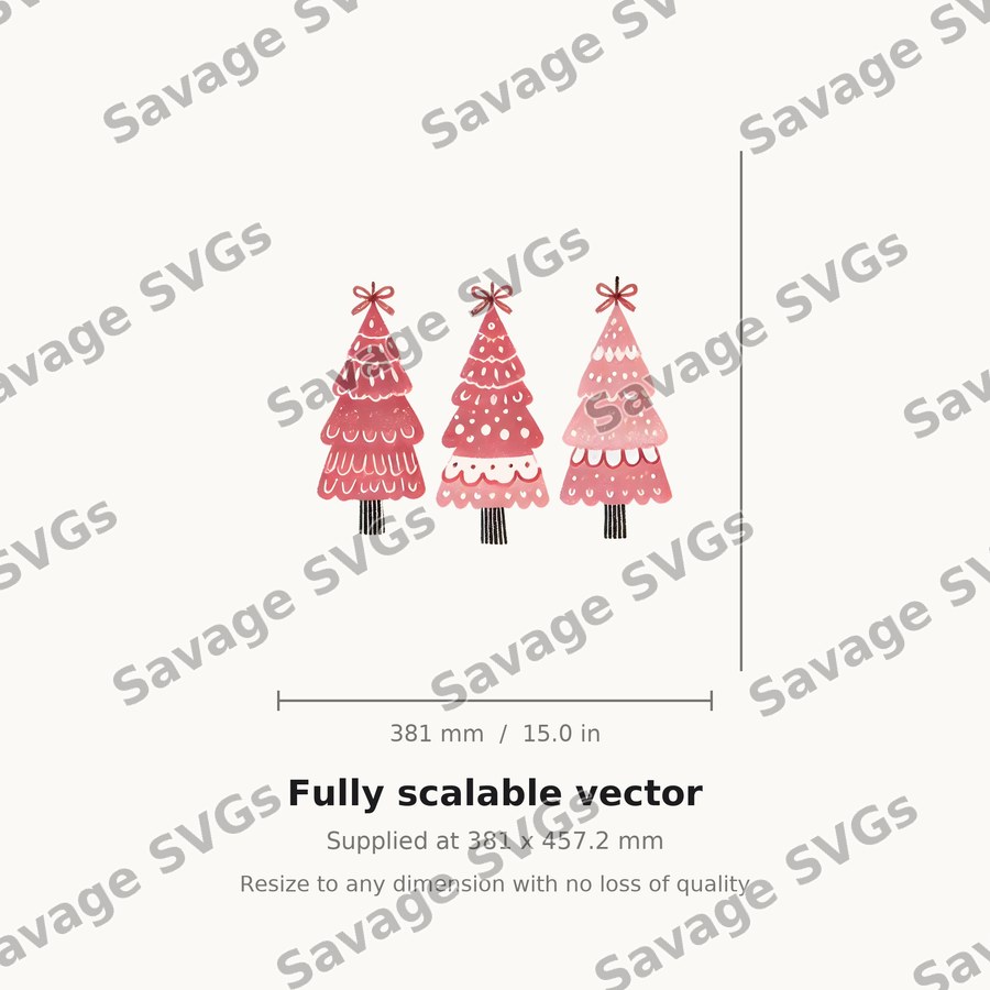Pink Christmas Trees