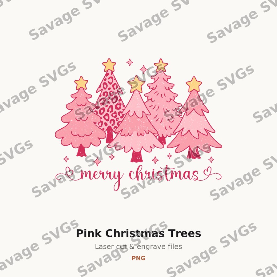 Pink Christmas Trees