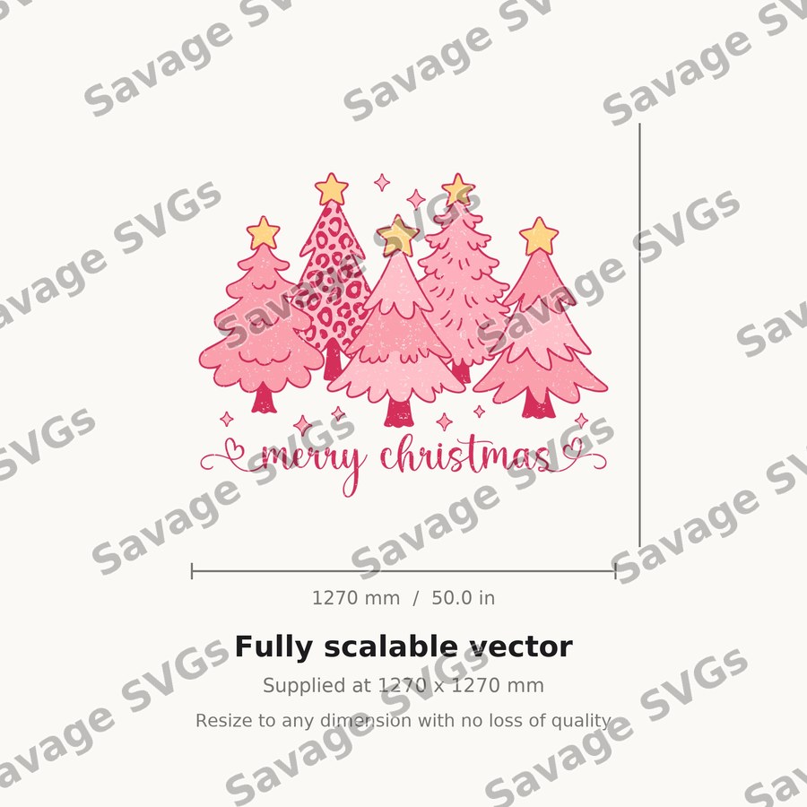 Pink Christmas Trees