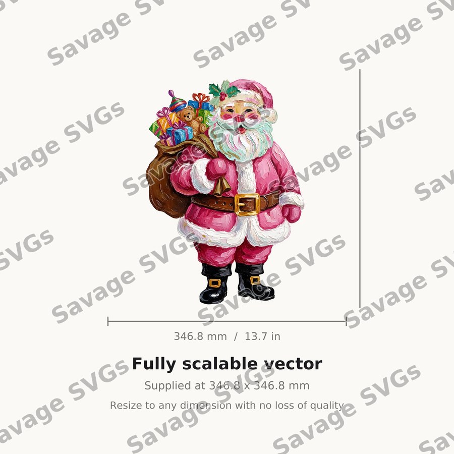 Pink Santa Claus