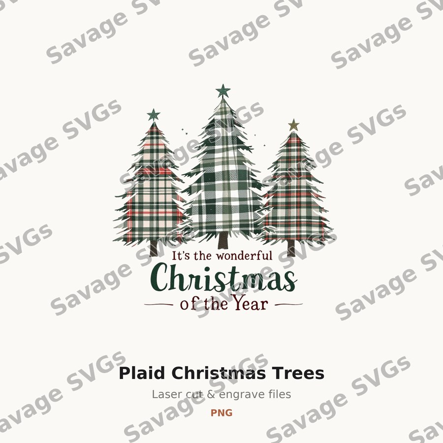 Plaid Christmas Trees