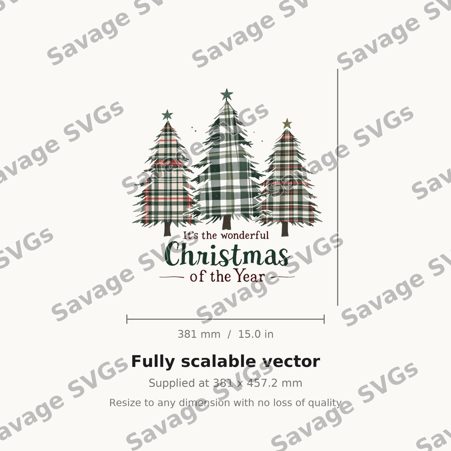Plaid Christmas Trees