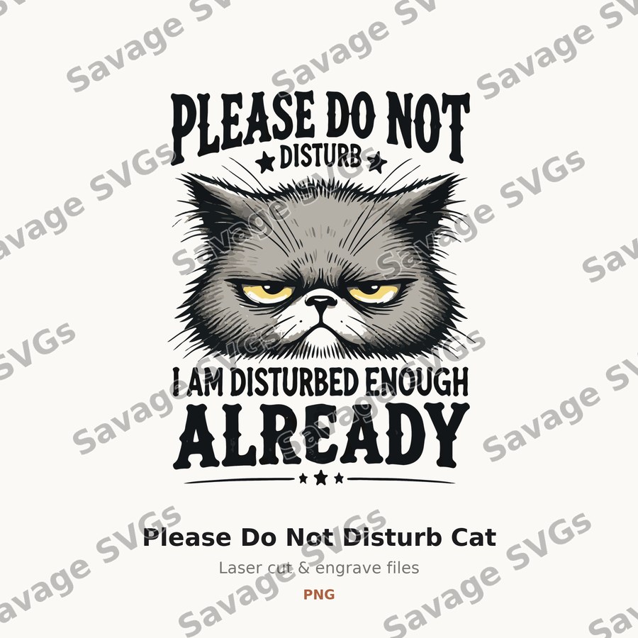 Please Do Not Disturb Cat