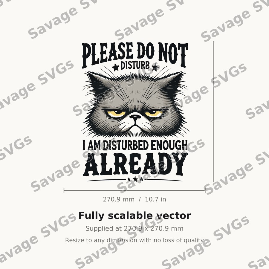 Please Do Not Disturb Cat