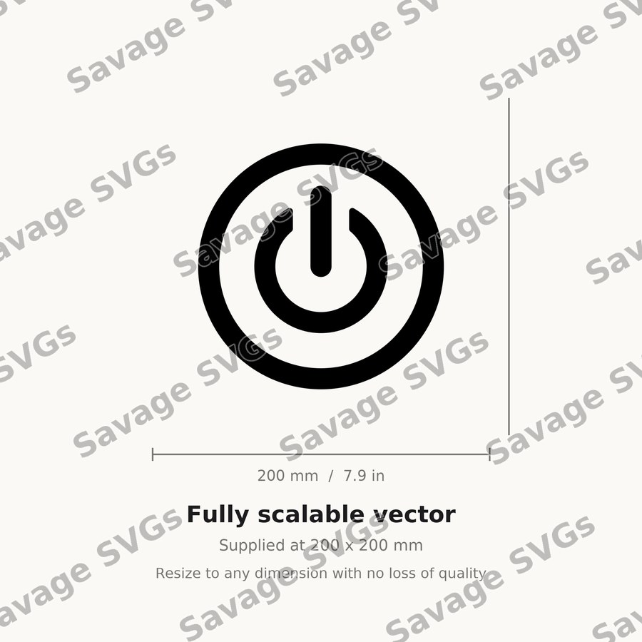 Power Button Outline