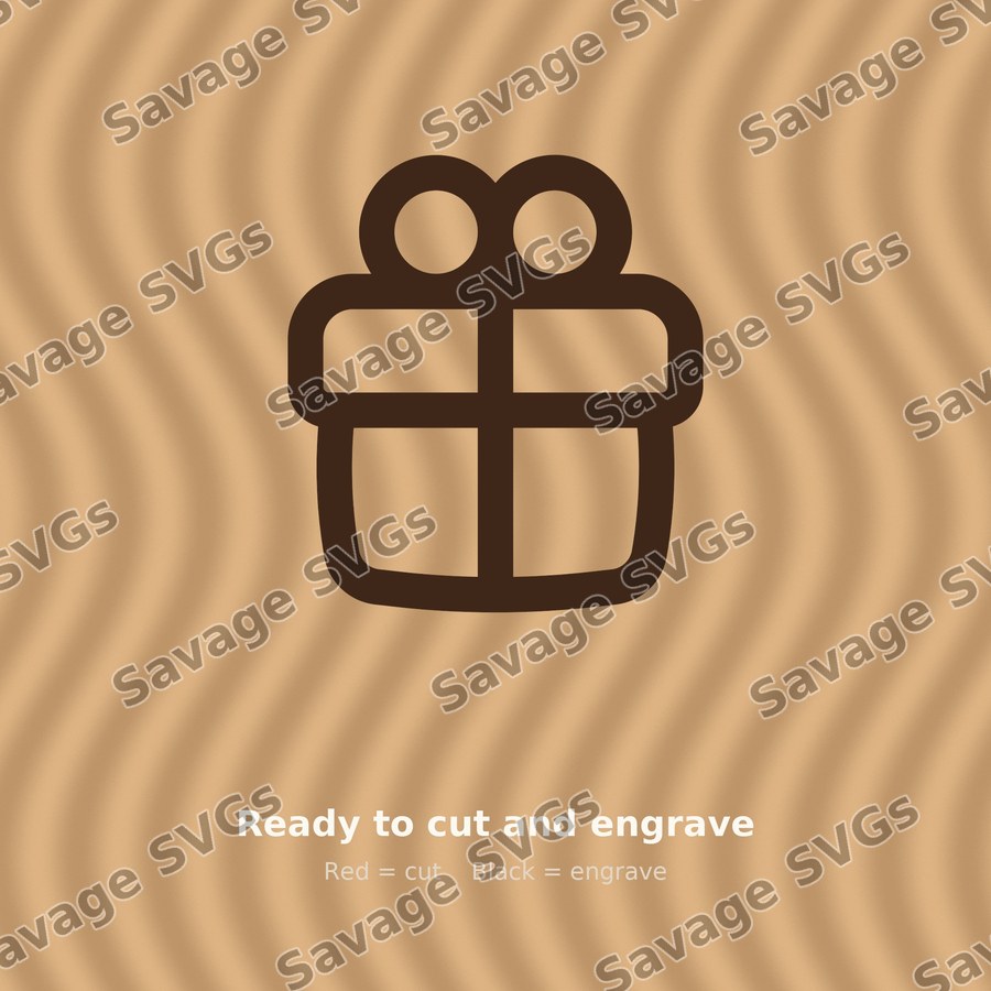 Gift Box Outline
