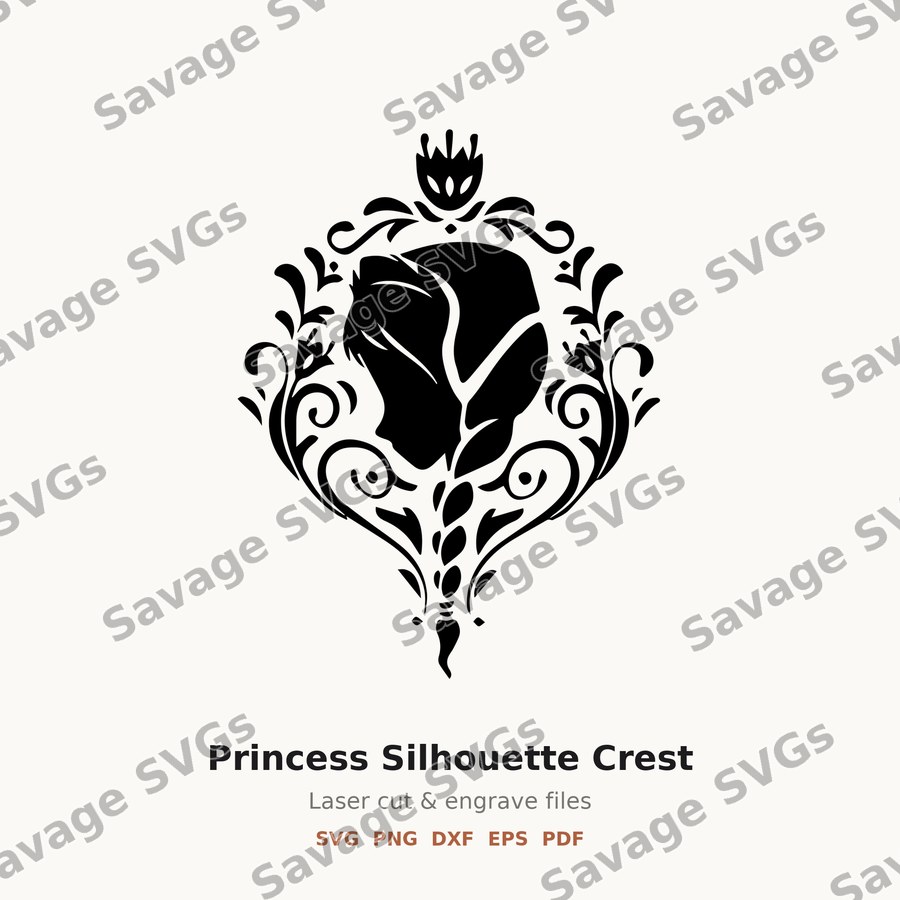Princess Silhouette Crest