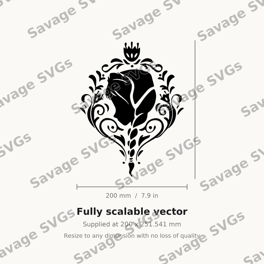 Princess Silhouette Crest