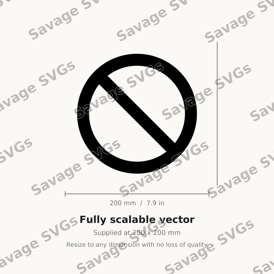 Prohibition Symbol