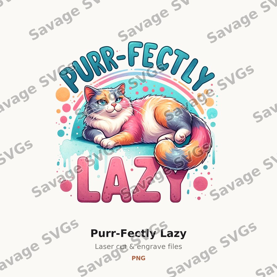 Purr-Fectly Lazy