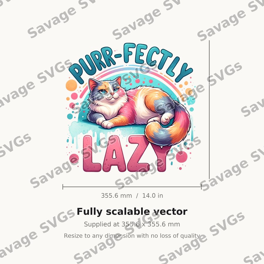Purr-Fectly Lazy