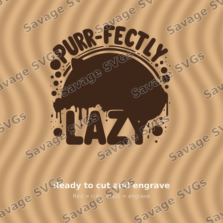 Purr-Fectly Lazy