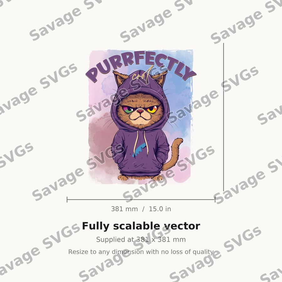 Purrfectly Cool Cat