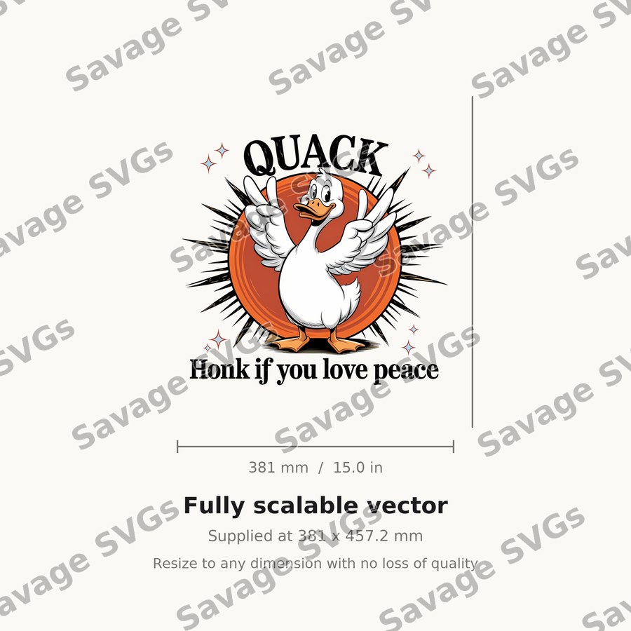 Quack Honk If You Love Peace