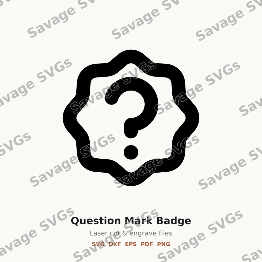 Question Mark Badge