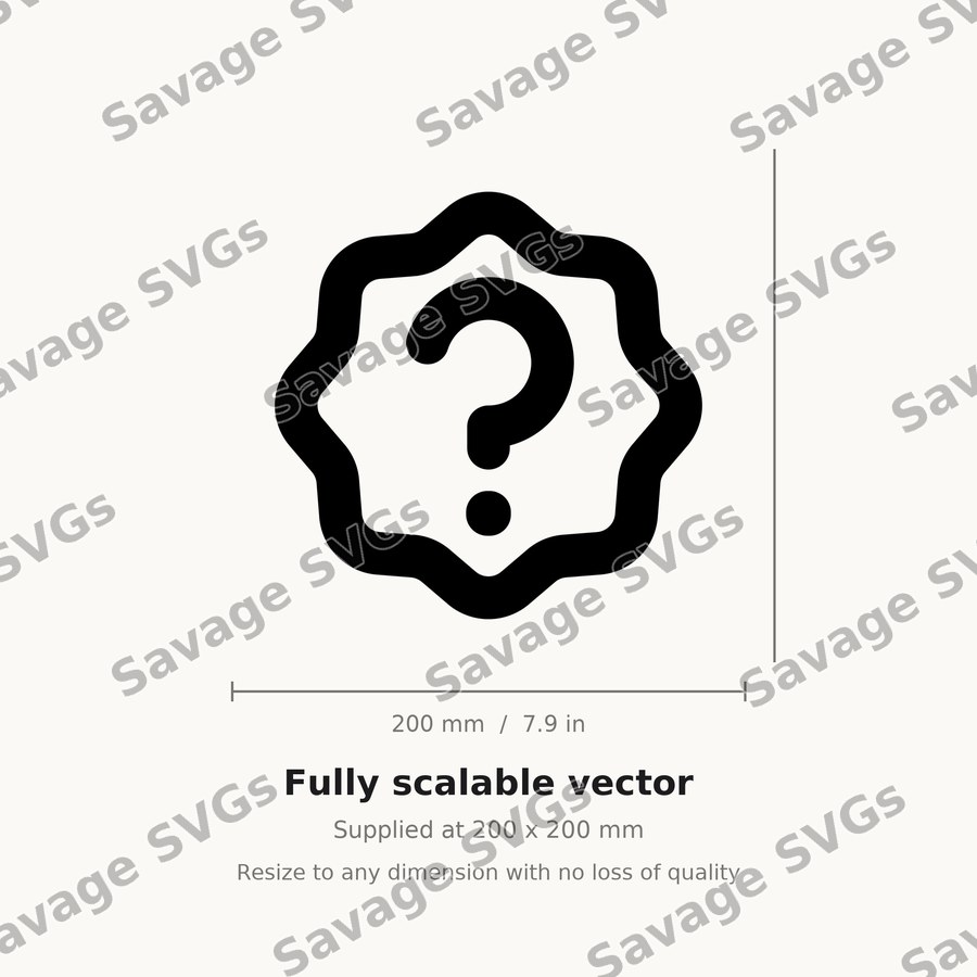 Question Mark Badge