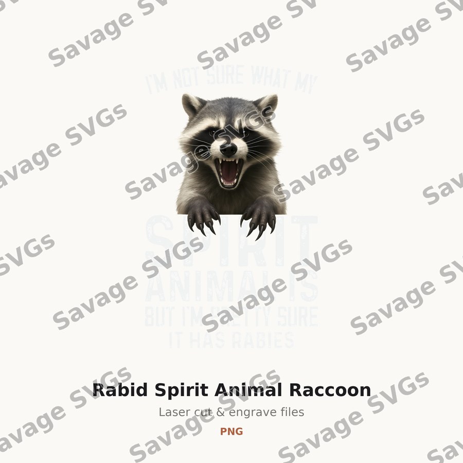 Rabid Spirit Animal Raccoon