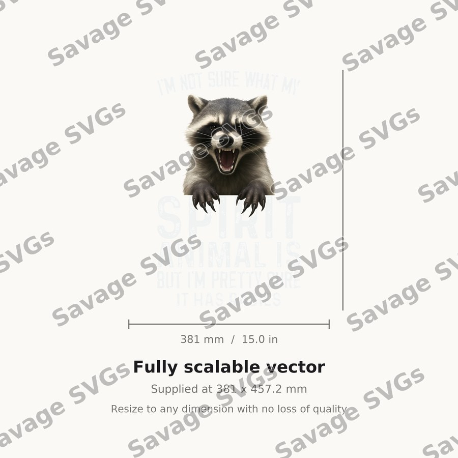 Rabid Spirit Animal Raccoon