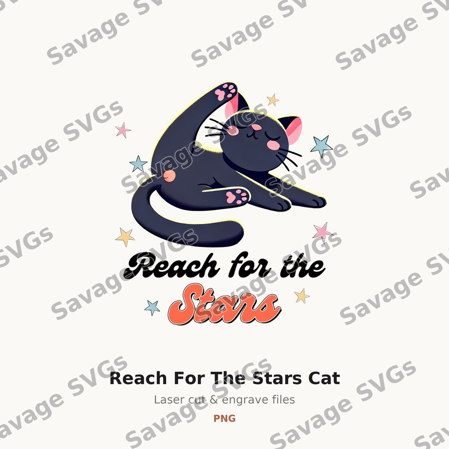 Reach For The Stars Cat