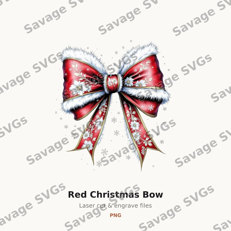 Red Christmas Bow