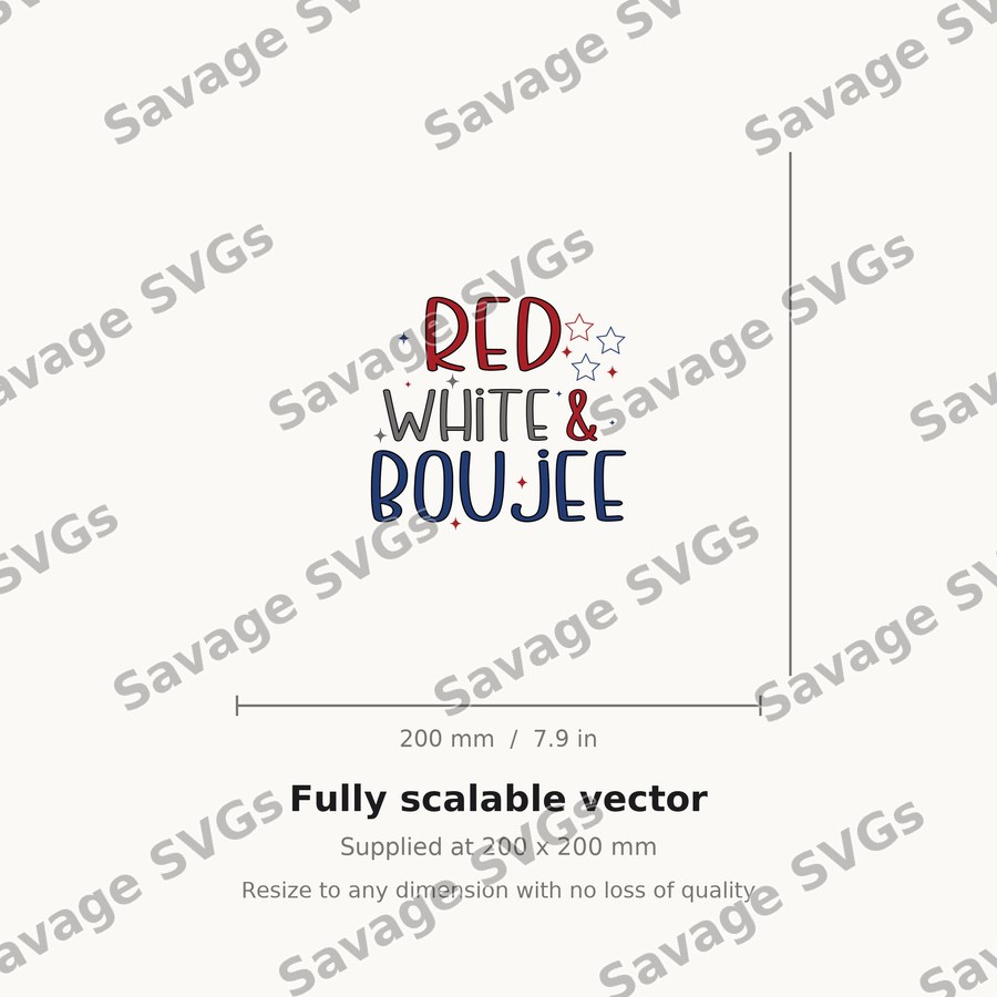 Red White Boujee