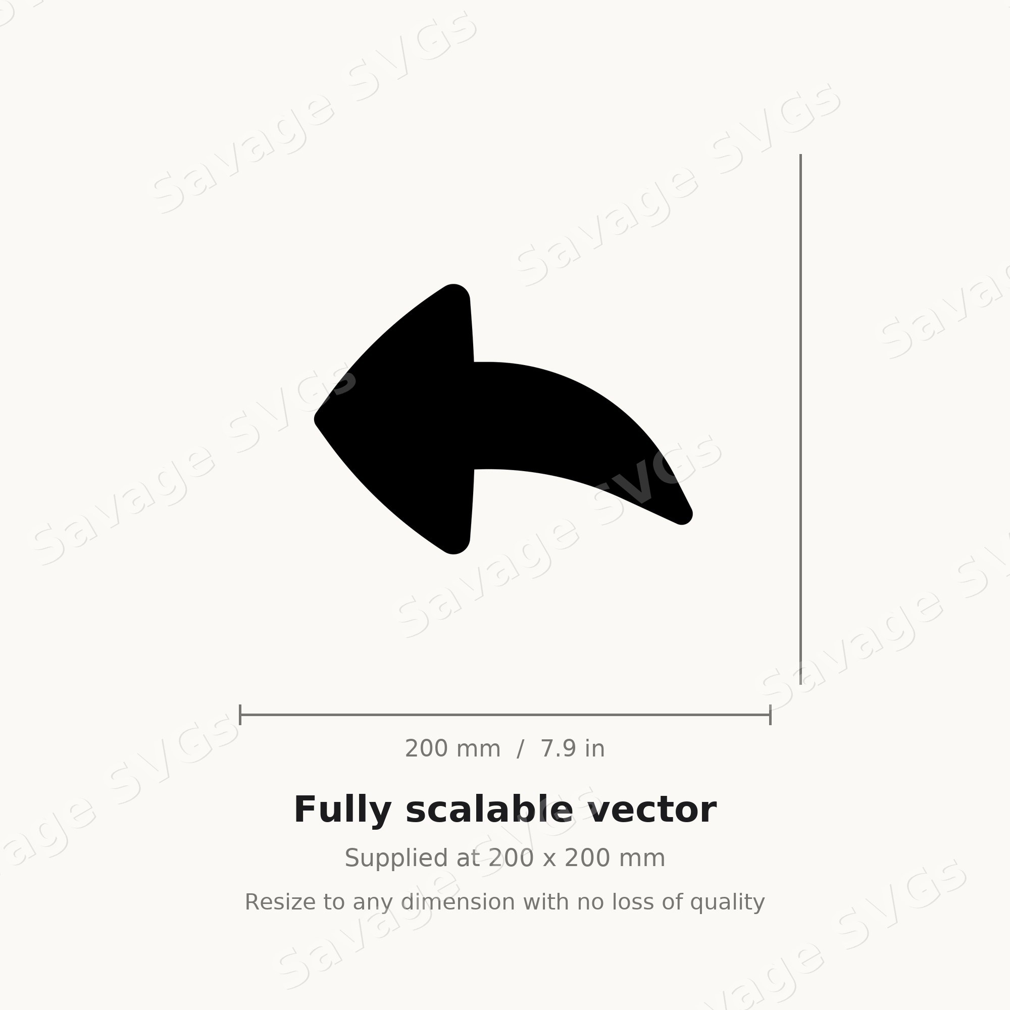 Curved Reply Arrow