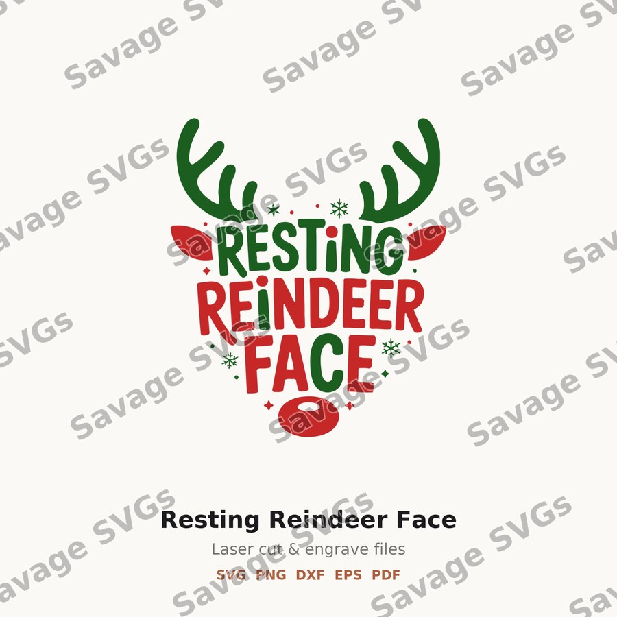 Resting Reindeer Face