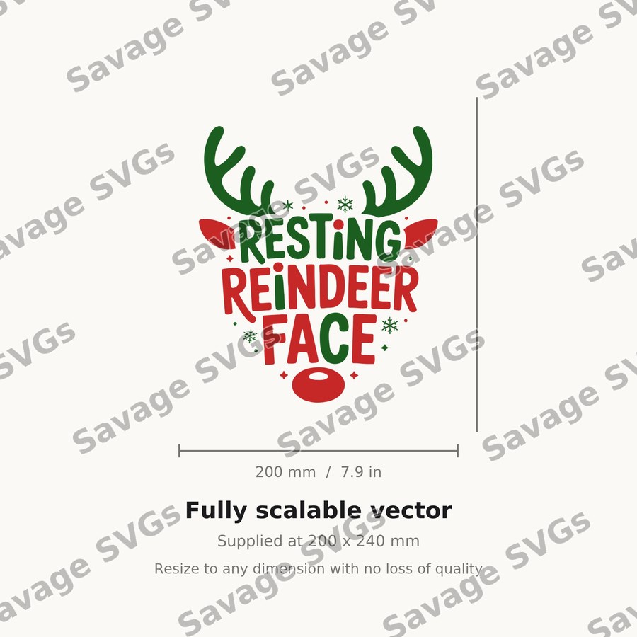 Resting Reindeer Face
