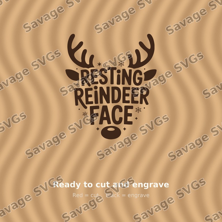Resting Reindeer Face