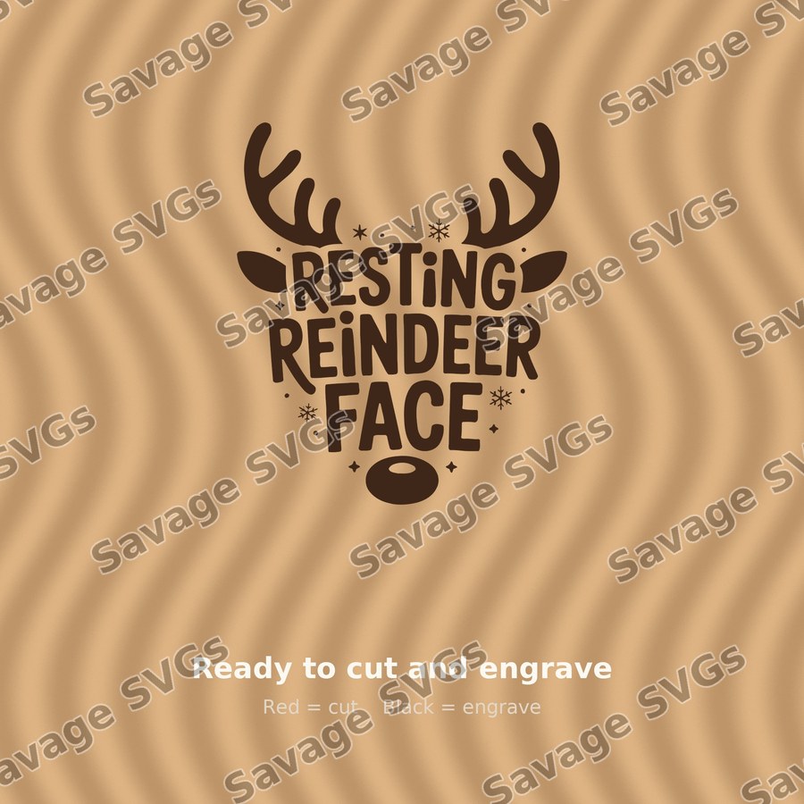 Resting Reindeer Face